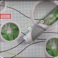 HIJAU WALL PAPER 6528 Wallsticker Wallpaper Dinding Sticker Green Circle Motif 45CM X 9M NEW MOTIF B