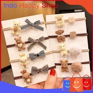 Ikat Rambut Pita Karakter Beruang Japanese Style Bear Hair Ring 925