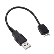 [PIA Store] Selected9 Pin USB Header to USB Cable USB 2.0 Type A Male to 9 Pin Male Motherboard Cabl