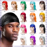 Multi Color Velvet Pirate Durag Headscarf, Breathable Smooth Fabric for Men Curly Hair Styling Night