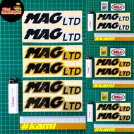 MAG LTD (White&Black/Gold&Black/Yellow&Black) Sticker Helmet Restore / LTD SET Designs Reflective #m