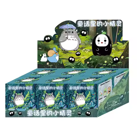 Hayao Miyazaki Anime Fairy Tale Elves Scene Version Blind Box Figurine Peripheral Furniture Accessor