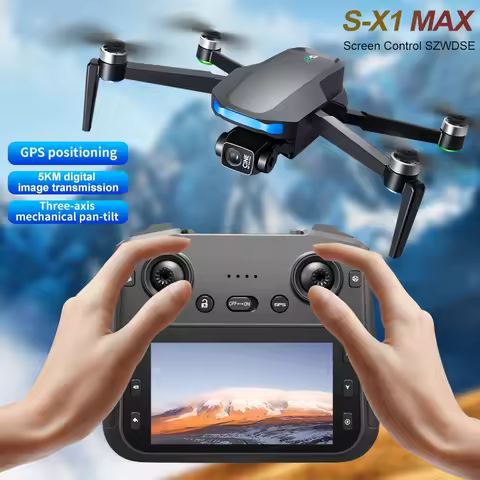 S-X1 GPS Drone 4K Professional HD Camera 3-Axis Gimbal 5G Relay image transmission Screen Control FP