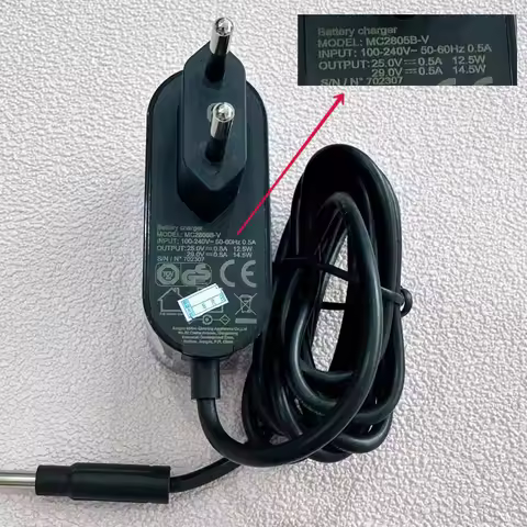 MC2805B-V 0.5A 25V EU Charger for Midea Vacuum V5 P5s P6 500ma