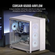 CORSAIR CASE เคสคอมพิวเตอร์ 6500D AIRFLOW (E-ATX) TEMPERED GLASS / ประกัน 2 ปี