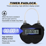 Smart Time Lock LCD Display Time Lock Multifunction Travel Electronic Timer, Waterproof USB Recharge