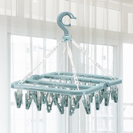 Multi-Clip Drying Rack Household Drying Socks Rack Student Children Clip Hanging Clothes Rack Clothe