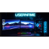 Custom Game Room Neon Sign, Personalize Gamer Light, Gamer Gift, Game Room Decor, Username Neon Sign