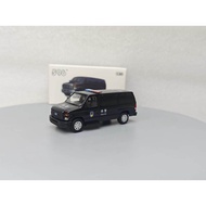 596 1: 64 Ford E-Series Vans Ford E350 Black SWAT Version Alloy Car Model Gift