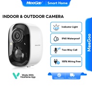 MeeGoo CG6 Camera Indoor Outdoor 6 Months Working Battery 4-in-1 Detection Two-Way Intercom IP65