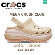 《323》crocs แท้ 100% crocs mega crush สีน้ำตาล รองเท้าเสริมส้นผู้หญิง สไตล์คลาสสิก สําหรับผู้หญิง|20