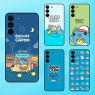 Samsung S22, S22 Plus Phone Case With Black Border Bugcat Capoo Cute Cute Cute
