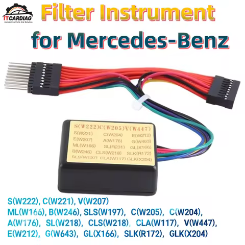 For Mercedes-Benz Filter Instrument Cluster for W205 W222 W447 W221 W212 W204 W176 W218 X204 KM Filt