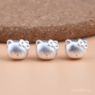 DIY Bracelet 999 Hard Beaded Braided Silver Cat Spacer Beads 3d Accessories Kitten Beads Spacer Bead