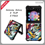 Hardcase TPU Casing Samsung Galaxy Z Flip Fold 5 4 3 5G Custom Gundam BC495