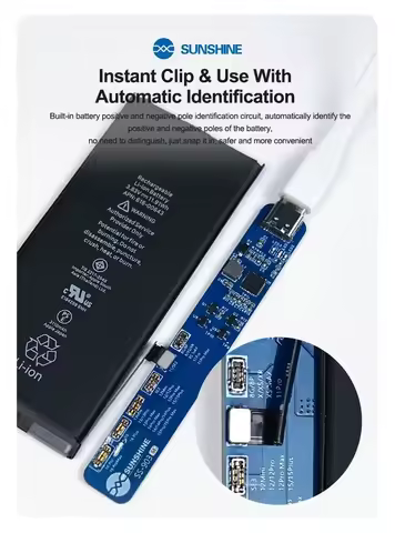 SUNSHINE SS-903 SE Removal-Free Battery Charging Activation Board For iPhone 8-16 Pro Max Battery Ci