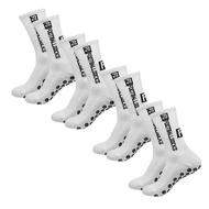 4 Pairs Soccer Socks Sports Grip Socks Anti-slip Basketball Socks Spot Rubber Anti-slip Cotton Socce