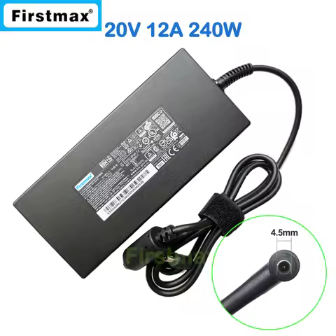 20V 12A 240W AC Adapter A20-240P2A for MSI Gaming laptop Katana GF66 GF76 12UG 12UGS 12UGK MS-17L3 P