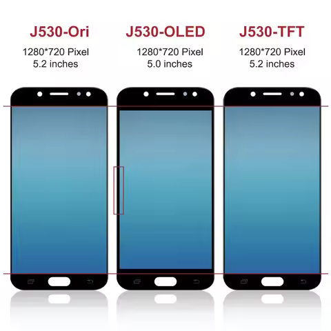 5.2'' J530 Display Screen, for Samsung Galaxy J5 2017 J530 J530F J530F/DS LCD Display Touch Screen D