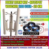 Promo Paket Usaha Rt Rw Net Hotspot Voucher Full Setting 200 User 20