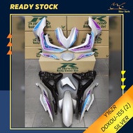 [READY STOCK] COVERSET/BODYSET YAMAHA Y16/Y16ZR DOXOU-155 (2) - SILVER (STICKER TANAM)