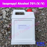 Isopropyl Alcohol (IPA) 70% (V/V) / Rubbing Alcohol 5L - Sesuai sebagai Sanitizer - Degreaser -