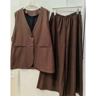 GF510-1 _ Daily All-Match New Style Vest Commuter Outer Wear v-Neck Sleeveless Vest Pants Suit