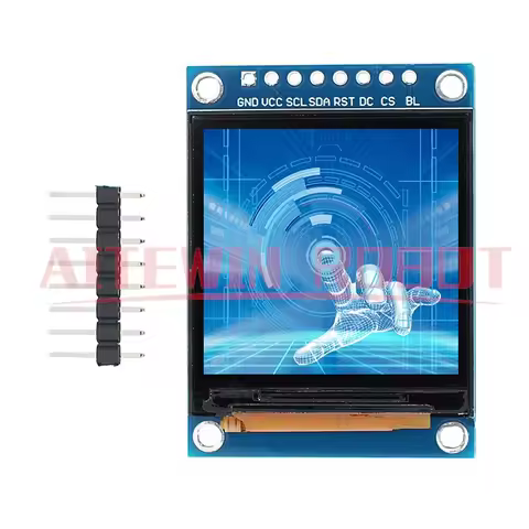 1.54 Inch 1.54" Full Color TFT Display Module HD IPS LCD LED Screen 240x240 SPI Interface ST7789 For
