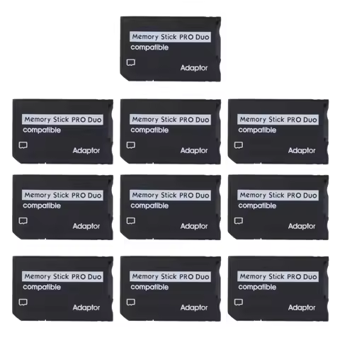 10Pcs Mini Memory Stick Mirco SD SDHC TF to MS Pro Duo Adapter for PSP Camera MS Pro Duo Card Reader