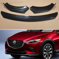 Body Kit Accessories Front Bumper Lip Splitter Spoiler For Mazda CX-3 2014--2024 Year