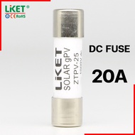 LIKET Fuse DC 1000V 3A 6A 10A 16A 20A 25A 32A ระบบโซล่าเซลล์ ฐานฟิวส์ ตลับฟิวส์ Fuse Box (ZTPV-25)