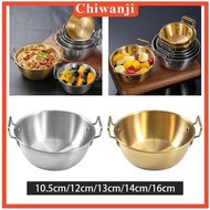 [Chiwanji] Ramen Pot Ramen Cooking Pot Cookware with Double Handles Kimchi Soup Pot Noodles