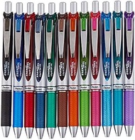 Pentel Gel Ink Pen, EnerGel RTX Retractable (0.7mm) Medium Point, Assorted Gel Ink Colors, 12 count, pack of 24