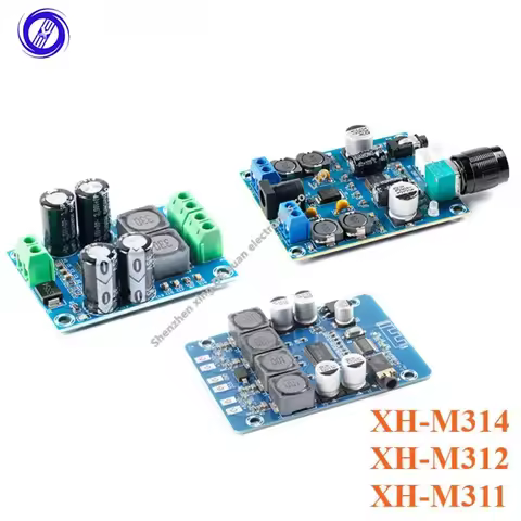 1pcs TPA3118 Digital Power Amplifier Board Module XH-M314 XH-M311 XH-M312 2x45W 60W DC Stereo Audio 