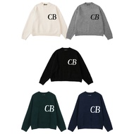 Cole Buxton Letter Jacquard Loose Couple Men Women Knitted Sweater