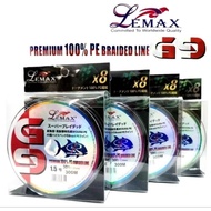LEMAX G9 X8 PREMIUM 100% PE BRAIDED LINE 300M