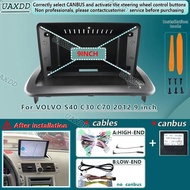 For 2012 VOLVO S40 C30 C70 9inch player Radio Android stereo Harness screens accessories navigation 