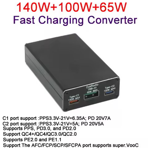SW3538 240W PD3.0 Fast Charging Converter Desktop Car Charger DC 12V-24V TO TYPE-C USB Mobile Phone 