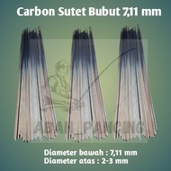 CARBON SUTET BUBUT 711 MM PANJANG 200CM