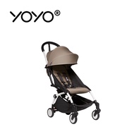 Stokke - YOYO² 法國 6+ 推車組合(含車架)-白色車架+卡其色