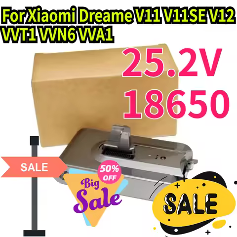 25.2V 18650 Replacement Battery For Xiaomi Dreame V11 V11SE V12 VVT1 VVN6 VVA1 Wireless Vacuum Clean
