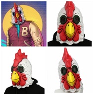 【New and Improved】 NEW Richard Rooster Hotline Miami Game Cosplay Props Latex