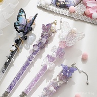 Butterfly Handmade Crushed Stone Girly Heart Card Engraving Knife Utility Knife Exquisite Pen Knife 