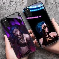 YS-58 Hot Game Arcanes Jinx HD Glass Casing for Samsung A03S A71 M02S A02S A51