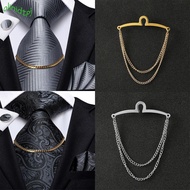 IOLINIDT Tie Clip Formal Tie Accessories Shirt Chain Buckle Necktie Accessories Business U-shaped Ti