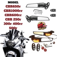 MODIFIED MOTORCYCLE MIRROR CBR650r CBR1000rr CBR600rr CBR 250r 300r 400rr 500r WING WING Rotating Re