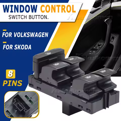 5G0959857 5G0959857B 5G0959857D Driver Side Master Window Lifter Control Switch For VW Golf 7 Passat