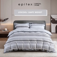 Epitex Lyocool 1200TC Lyocell Combed Cotton Printed Quilt Cover Set | Bedsheet | Cadar | Comfort