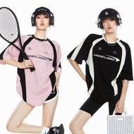 ✨【READY STOCK】Bella Women's American Style Printed T-Shirt Round Neck Short-Sleeved Loose Fit T-Shir