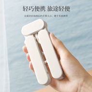 Travel Hanger Business Trip Portable Anti-slip Bold Style Seamless Folding Hanger with Windproof Cli